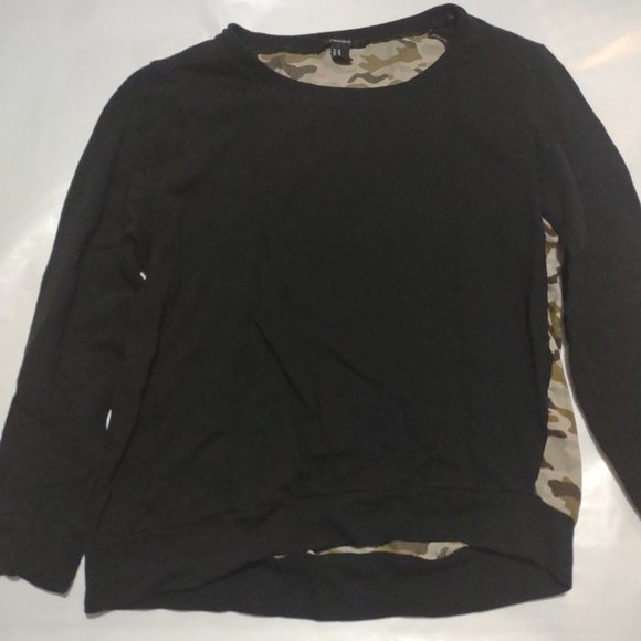 Forever 21 Tops - Black with Camo Back Long Sleeve Women's Shirt